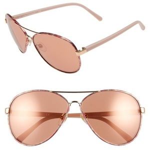 Diane Von Furstenberg DVF 117S Sental…New In Case…Rose Gold